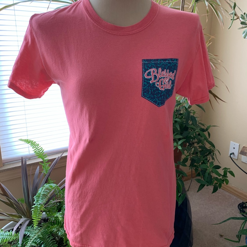 Blessed Girl cotton short sleeve shirt